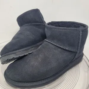 EMU Australia Stinger Micro Boots Womens Sz 6 Booties Comfort Blck Shearling NEW