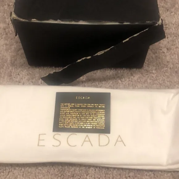 Escada Gold Leather Sneakers