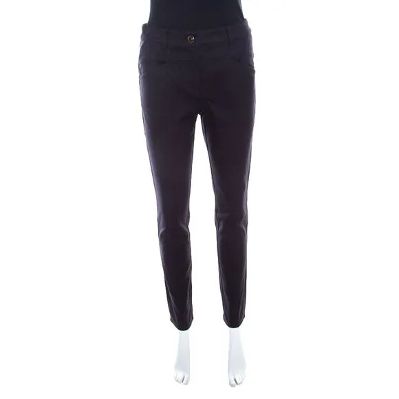 Escada Navy Blue Stretch Denim Teresa Straight Leg Jeans S