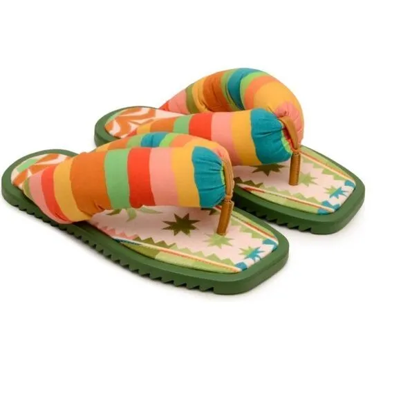 FARM Rio Pineapple Puffy Sandals