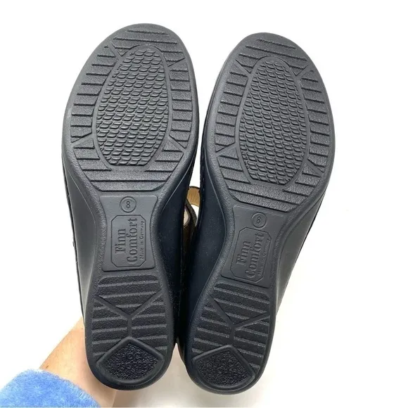 Finn Comfort Adana Leather Sandals Espresso