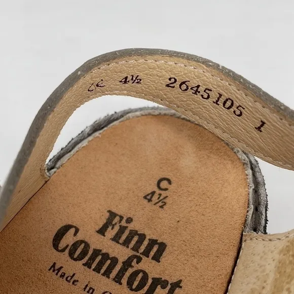 Finn Comfort Luxor Sandals NWOT Peep Toe Ankle Strap Size 7