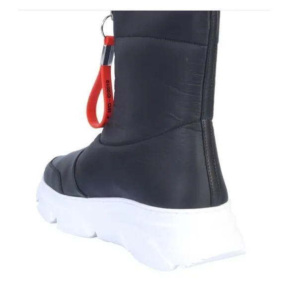 FORWARD F_WD FAUX LEATHER BOOT WITH ZIP for Women in Black NWOB Size 40/10
