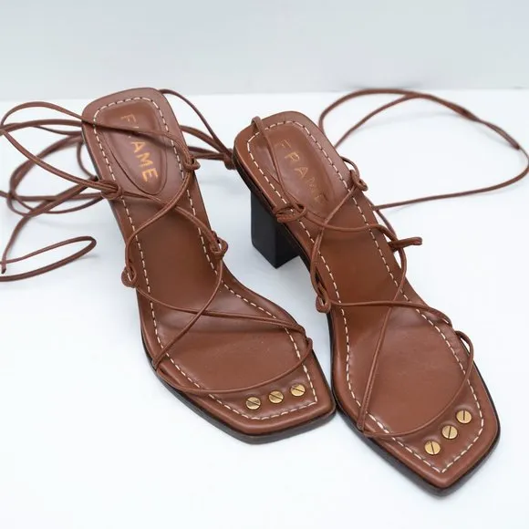 FRAME Le Doheny Sandal Tobacco Color
