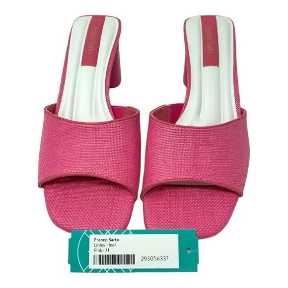 Franco Sarto  Linley Slide Sandals Pink Size 11 NWT $110 MSRP