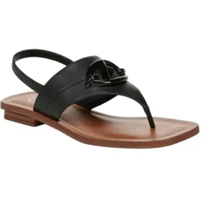 Franco Sarto Women's Emmie Slingback Flat Sandals Black Size 9