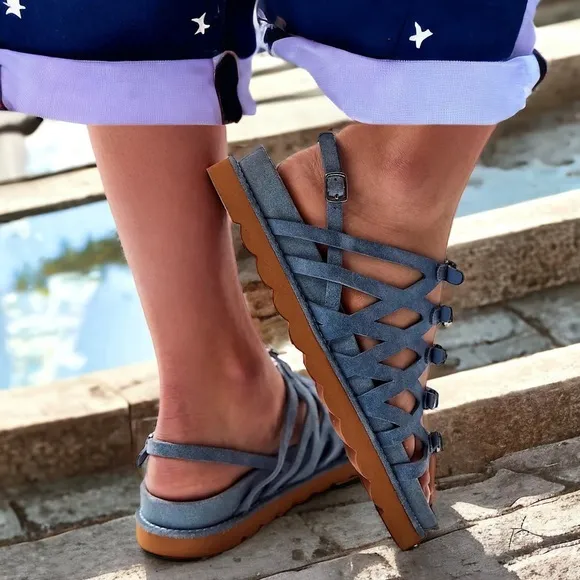 Free People Las Palmas Buckle Sandals