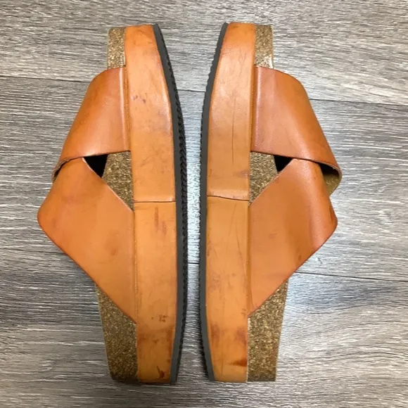 Free People Leather Slide Sandals