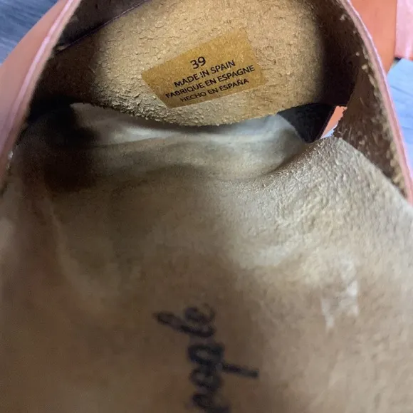 Free People Leather Slide Sandals