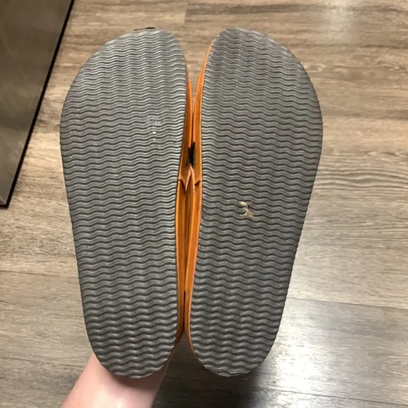 Free People Leather Slide Sandals