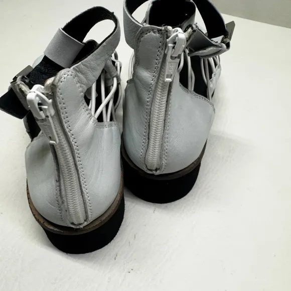 Free people platform sunrise Women's gray Gladiator Sandals Sz 37 US 6.5/7