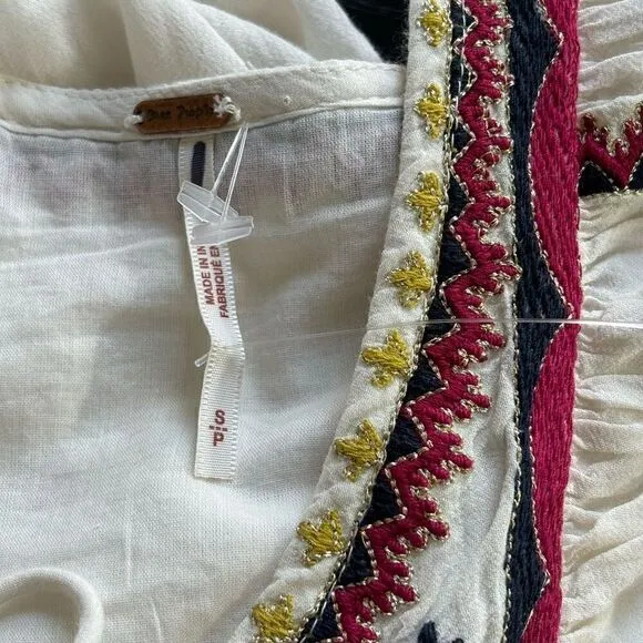 Free People Women's Sweet Escape Midi Dress boho embroidered small
