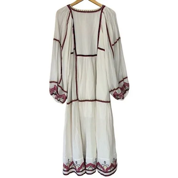 Free People Women's Sweet Escape Midi Dress boho embroidered small