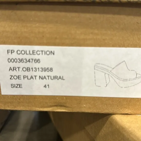 FREE PEOPLE 'Zoe' Platform Slide Sandal in Pink Size 10/41