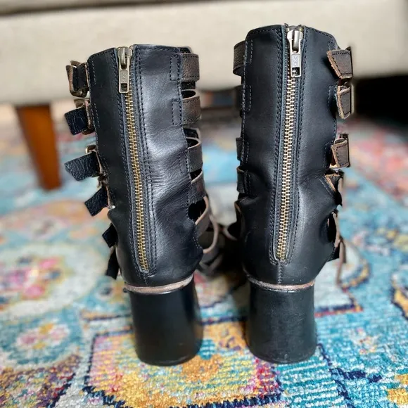 Freebird Zeus Black Gladiator Sandals