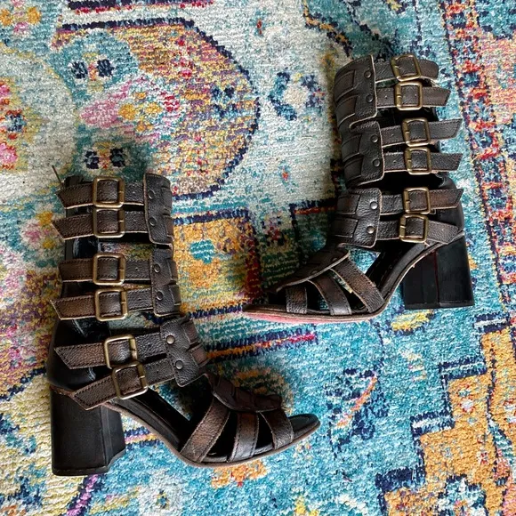 Freebird Zeus Black Gladiator Sandals