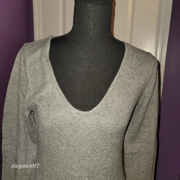 GAP CashSoft Gray Midi Sweater Dress Sz: S NWT