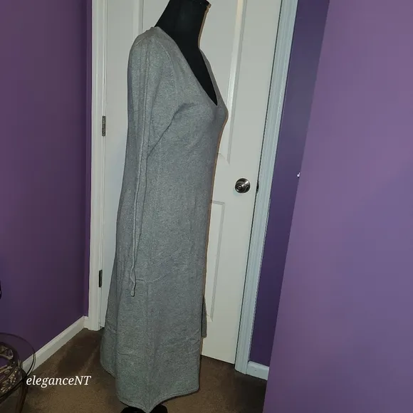 GAP CashSoft Gray Midi Sweater Dress Sz: S NWT