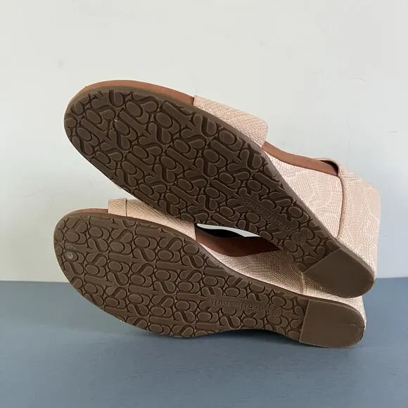 Gentle Souls by Kenneth Cole Inna Snake Print Nude Comfort Wedge Sandals