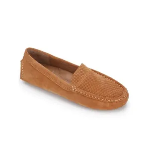 GENTLE SOULS KENNETH COLE Womens Brown Moc-Driver Water Repellent Mina Shoes 7.5