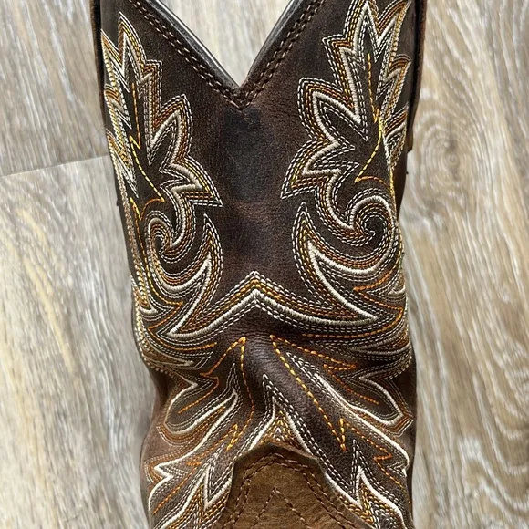 Georgia Boot Carbo-Tec Elite Waterproof Western Work Boot leather size 8.5 zip