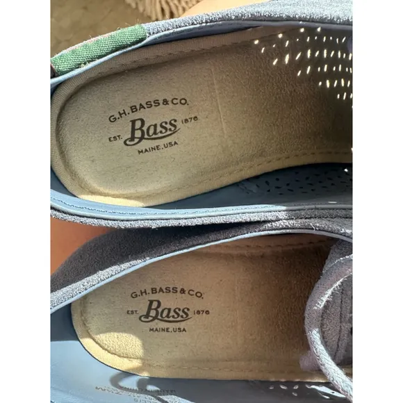 G.H. Bass &amp; Co Ellis Breathable Suede Oxford Dress Shoe Men’s 7.5 Blue NWOB