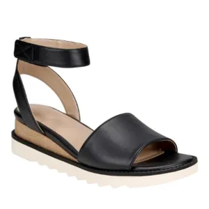 Giani Bernini Constancia Memory Foam Ankle Strap Wedge Sandals Black Size 11