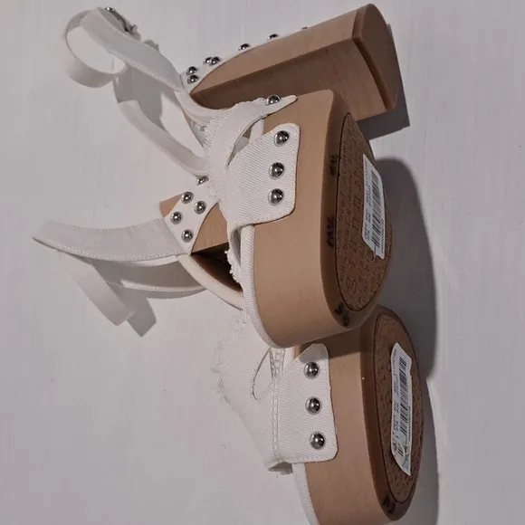Gianni Bini x DANNIJO Daisy Denim Studded Platform Sandals