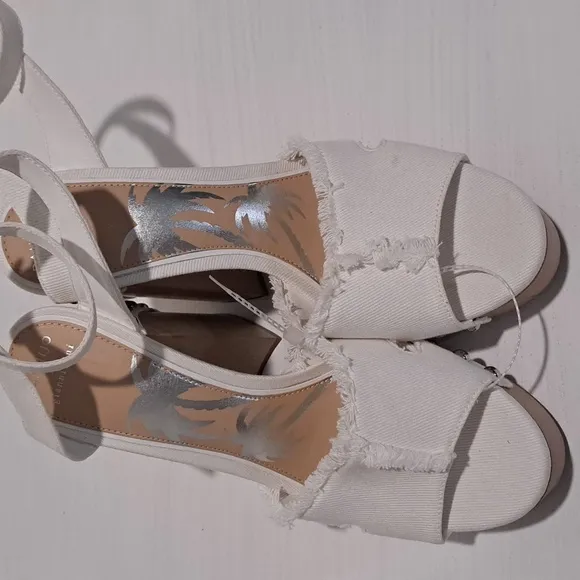 Gianni Bini x DANNIJO Daisy Denim Studded Platform Sandals