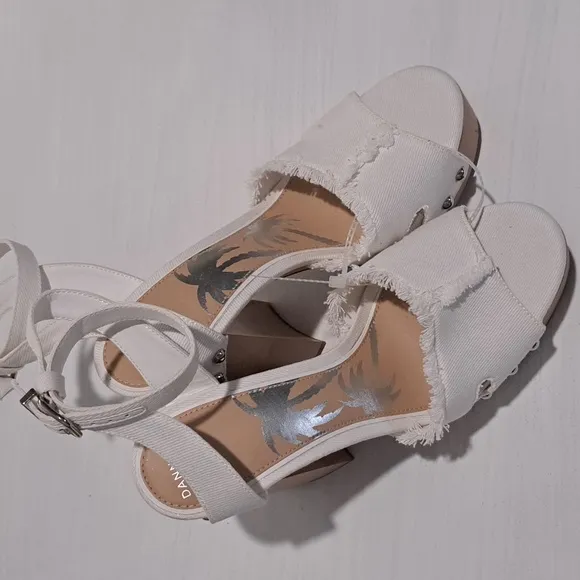 Gianni Bini x DANNIJO Daisy Denim Studded Platform Sandals
