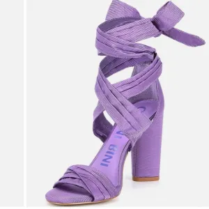 Gianni BiniAstraahh Ankle Wrap Block Heel Sandals