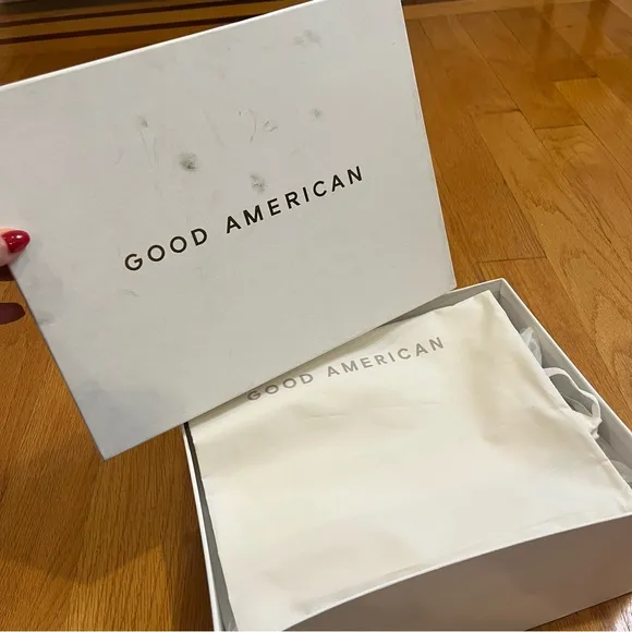 Good American Lucite Sandals Snake Skin Silver Clear Band Size 10 NIB