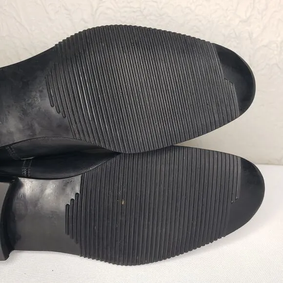 Gravati Handmade in Italy Black Leather Ankle Chelsea Boots 6 W 4.5 M Booties