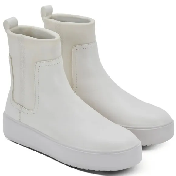 GREATS The Waverly Neoprene Chelsea Women's Blanco sz 9 white boots new