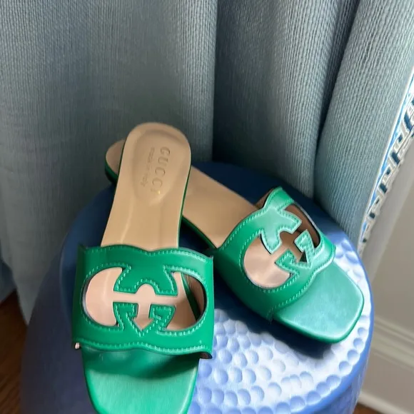 Green sandals