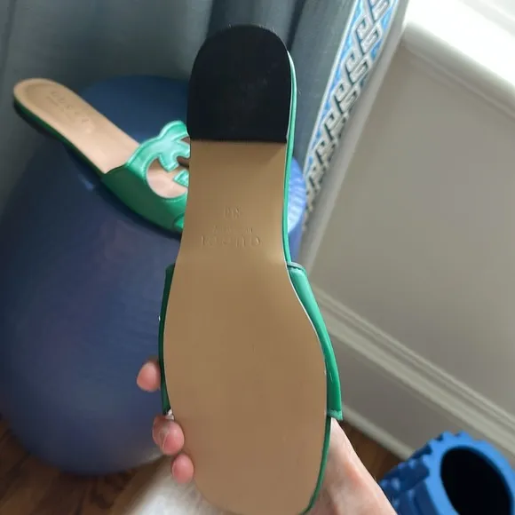 Green sandals