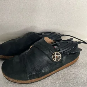 Haflinger Sandals Womens 40(9,5)Adventure Casual Comfort SlipOn Mule Clogs Black