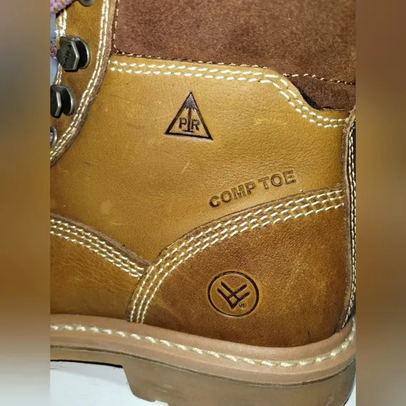 HAWX Trooper Work Boots Composition Toe Tan size 8.5 Utility Construction