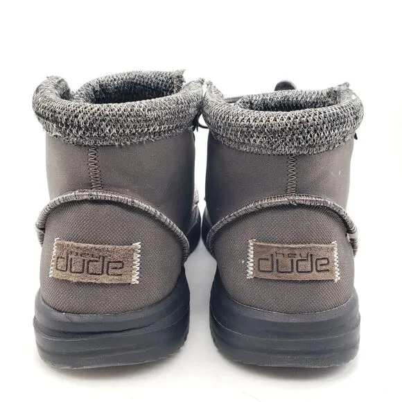 HEY DUDE Bradley Lace Up Boots Men's 9 Lightweight Water Resistant Fabric