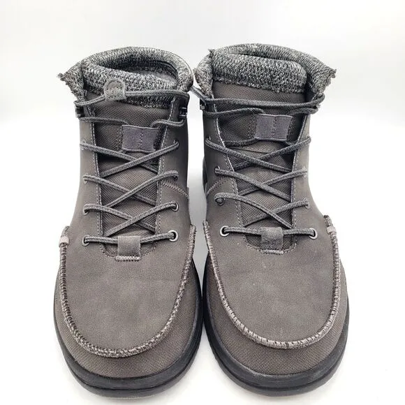 HEY DUDE Bradley Lace Up Boots Men's 9 Lightweight Water Resistant Fabric