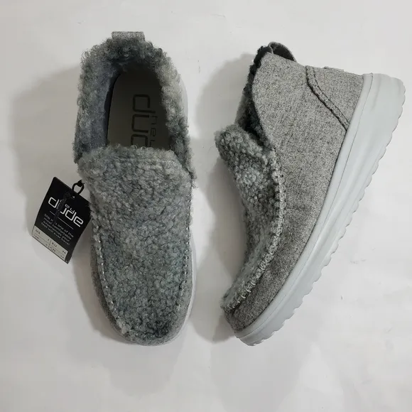 Hey Dude Denny Ombre Silver Dream NWT Size 7 US Boot Sherpa Lightweight