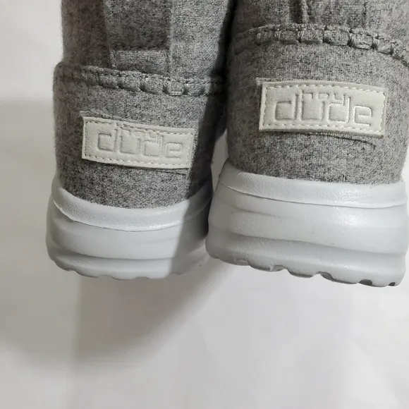 Hey Dude Denny Ombre Silver Dream NWT Size 7 US Boot Sherpa Lightweight