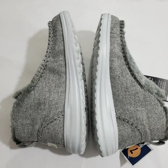 Hey Dude Denny Ombre Silver Dream NWT Size 7 US Boot Sherpa Lightweight
