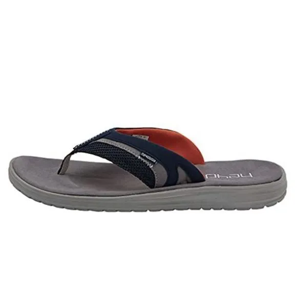 HEY DUDE MEN'S FLINN SOX NAVY SIZE 10 | MEN’S FOOTWEAR | MEN’S SLIP ON SAND