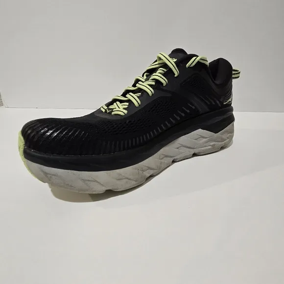 Hoka One One Bondi 7 Men's Black Sneakers Shoes 9