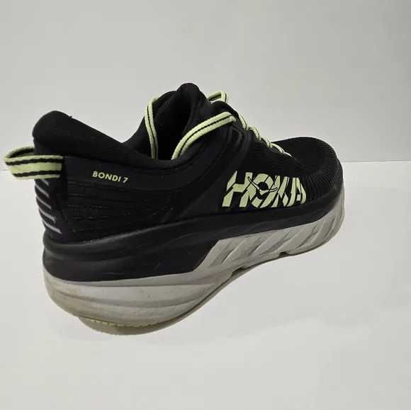 Hoka One One Bondi 7 Men's Black Sneakers Shoes 9