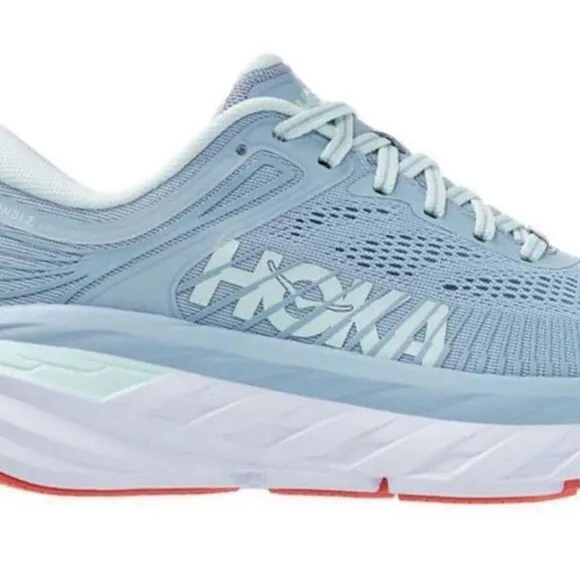 Hoka One One Bondi 7 Women's Running Shoes Blue Size 9.5