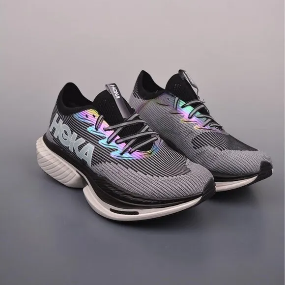 Hoka One One Cielo X1 Gray And Black Running Shoes