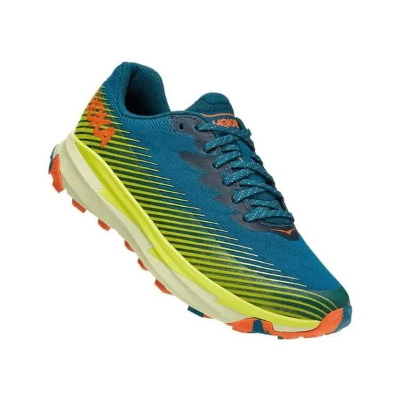 HOKA ONE ONE MEN'S RUNNING SHOES, BLUE CORAL EVENING PRIMROSE, 10 AU