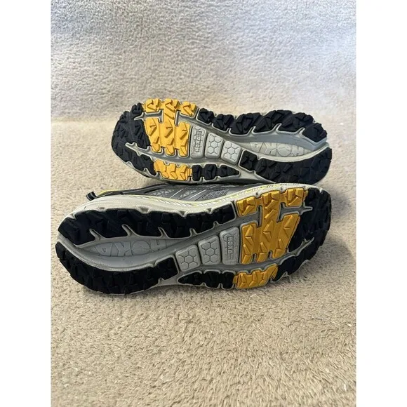 Hoka One One Stinson 3 ATR 1008326 GGFS Gray Yellow Running Shoes Mens Size 8.5